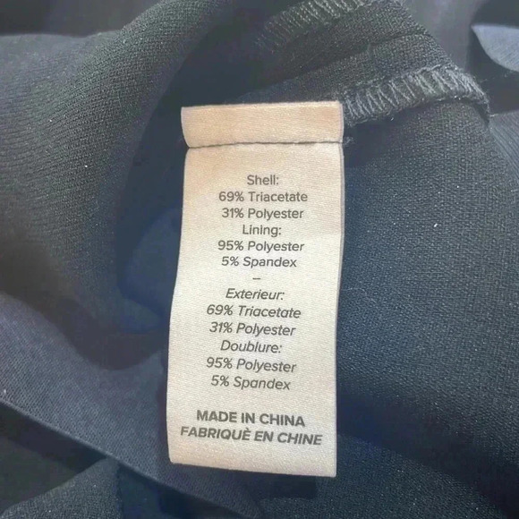 Cinq a Sept Black Brianne Pant Drapey Crepe pant with side slit size 4 - Picture 5 of 11